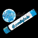 Lança Confete Papel Laminado Azul Chuva