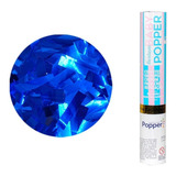 Lança Confetes Metalizados Chá De Revelação - Popper - Azul