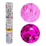 Lança Pó + Confete Metalizado Chá De Revelação Popper - Rosa