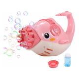 Lançador De Bolhas Sabão Golfinho Rosa Dolphin Bubble