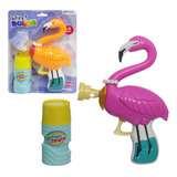 Lançador De Bolinha De Sabao Friccao De Flamingo A Fricção