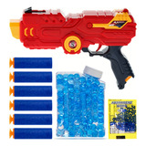 Lançador De Dardos Pistola Com 6 Dardos E Bolas De Gel 2em1