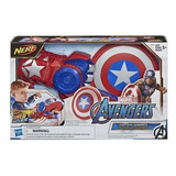 Lançador Nerf Power Moves Capitão América Avengers - Hasbro