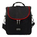 Lancheira Térmica Escolar Infantil Menino E Menina Cor Vermelho/preto