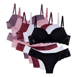 Langerie Femininas Lingerie Atacado Kit C/ 5 Conjuntos