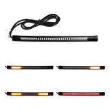 Lanterna 48 Led Fita Flexível Moto Pisca Luz Freio Custom