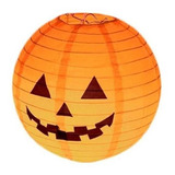 Lanterna Abobora De Halloween Papel Decoração Dia Das Bruxas