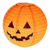 Lanterna Abobora Halloween Papel Decoração Dia Das Bruxas
