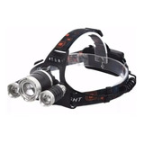 Lanterna De Cabeça / Capacete Recarregável Ciclismo 3 Leds