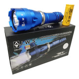 Lanterna De Mergulho Led Cree T6 Profissional Azul Jws-575 