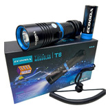 Lanterna De Mergulho Profissional Super Potente Led Cree T6 Luz Branco