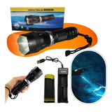 Lanterna De Mergulho Prova D'água Recarregavel Usb Led Ip68