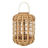 Lanterna Decorativa Em Bambu Cor Natural