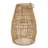 Lanterna Decorativa Em Fibra Natural 41cm 18346 Mart