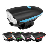 Lanterna Farol Led Bike C/ Buzina Bicicleta Pilha Resistente