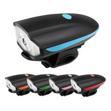 Lanterna Farol Led Bike C/ Buzina Bicicleta Pilha Resistente