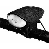 Lanterna Farol Led Bike C/ Buzina Bicicleta Recarregável Usb