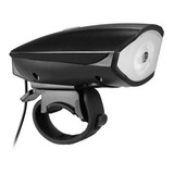 Lanterna Farol Led Bike C/ Buzina Bicicleta Recarregável Usb