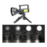 Lanterna Holofote Mão Recarregavel Suporte Tripe 1500 Metr Cor Da Lanterna Preto Cor Da Luz Led