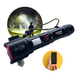 Lanterna Holofote Recarregável 2km Laser Potente C Saída Usb