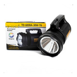 Lanterna Holofote Super Potente Led 30w Td 6000a T6 P/ Pesca