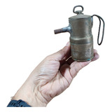 Lanterna Lampião Carbureto Antiguidade Cobre 11x11x5cm 450g
