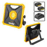 Lanterna Led 18v Vonder Portátil 02 Bateria 01 Carregador