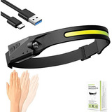 Lanterna Led Luz De Cabeça Recarregável Usb Regulável