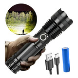 Lanterna Led P70 T9 Tática Militar Zoom Recarregável Potente