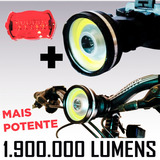 Lanterna Led T6 Farol Bike Cabeca 1900000 W Com Zoom! Veja!