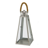 Lanterna Marroquina Piramidal Decorativa 39cm Espressione