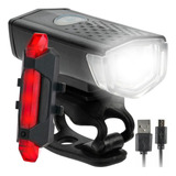 Lanterna Para Bike Kit Traseira + Dianteira Recarregável Usb