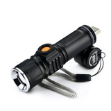 Lanterna Pequena Tática Profissional Police Usb Recarregável