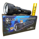 Lanterna Profissional Para Mergulho Led T6 Jws Ws 725 Cor Da Luz Branco