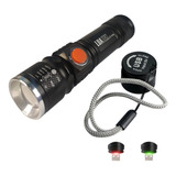 Lanterna Profissional Tatica Led 85000lumen Recarregavel Usb