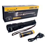 Lanterna Sabre De Luz 2km Recarregável B-max Caça Sitio Edc