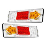 Lanterna Sinaleira P/ Caminhão Carretinha Reboque 12/24v Par
