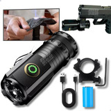 Lanterna Tática Arma Airsoft Carabina + Suporte Led Potente