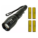 Lanterna Tatica Led Cree Police Profissional Recarregavel T6