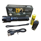 Lanterna Tática Militar T9 C/ Carregamento Usb Ultra Potente
