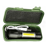 Lanterna Tática Recarregável Usb Mini Lanterna Led T6 Zoom C