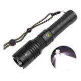 Lanterna Tática Super Potente Led Zoom Xhp70 Com Luz Branca