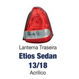 Lanterna Traseira Etios Sedan 13 14