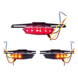 Lanterna Traseira Suporte Placa Led Moto