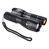 Lanterna X900 Tatica Militar Led C/ Bateria Recarregavel 