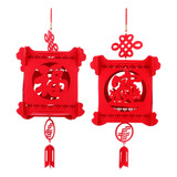 Lanternas Vermelhas, 2 Conjuntos, Festival Chinês, Riqueza T