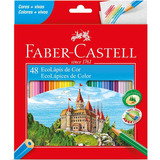 Lápis 48 Cores Sextavado Faber Castell
