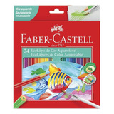 Lápis De Cor 24 Cores Aquarela Faber Castell
