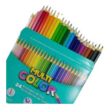 Lápis De Cor 24 Cores Novas Cores Multi Color