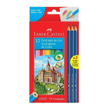 Lápis De Cor Ecolápis 12 Cores Kit Escolar Faber-castell